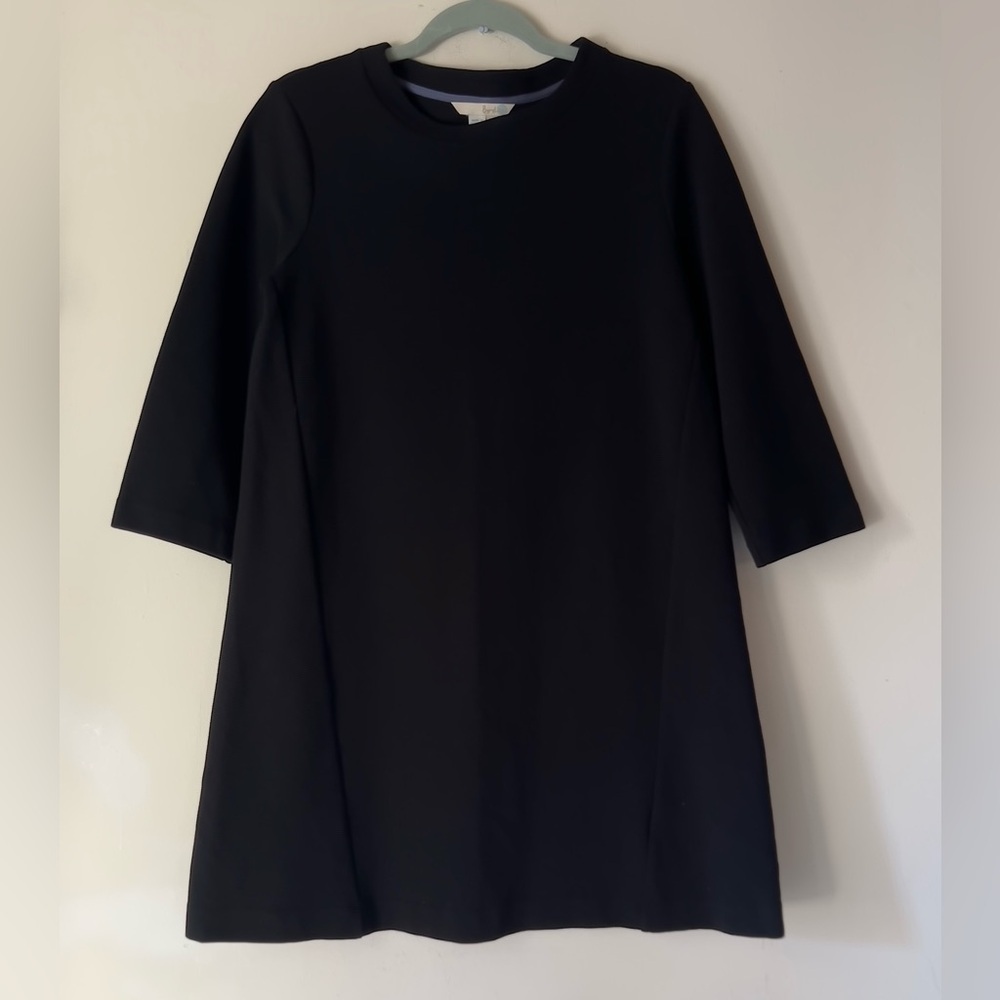 Boden Ribbed Ottoman Shift Black Dress Sz US 8P - Picture 3 of 8